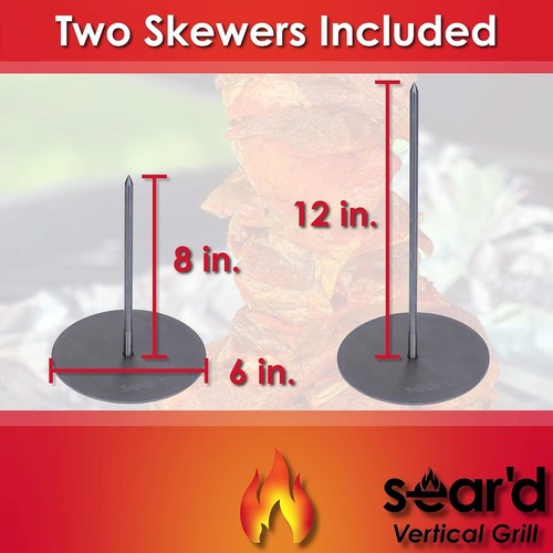 Stainless vertical skewer - stainless,