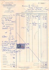 1959 PRODUITS LAITIERS JEAN BONNARDEL ET FILS A LYON - M. REMOND LAITERIE D A