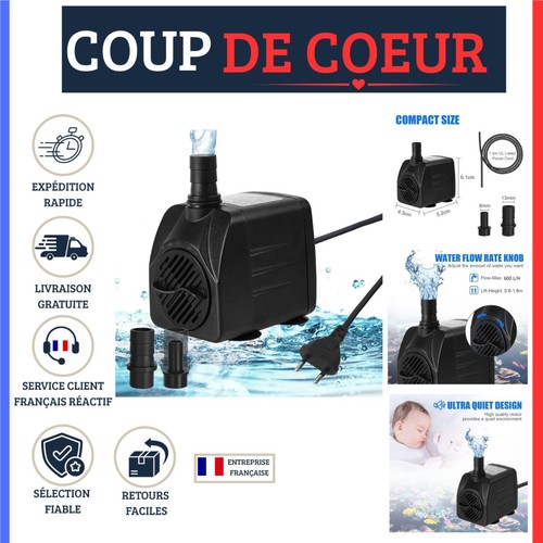 Pompe eau aquarium w - à, 10