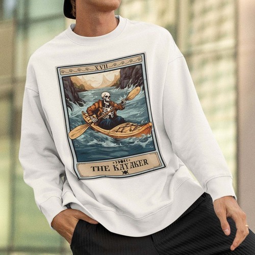 The kayaker tarot card - the,