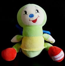 98. DOUDOU PELUCHE NOUNOURS PAPILLON CHENILLE ABEILLE vert rouge grelot - TTBE