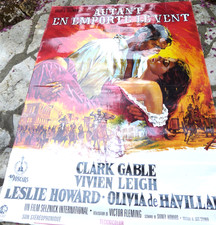 Affiche de cinéma du film AUTANT EN EMPORTE LE VENT Clark Gable