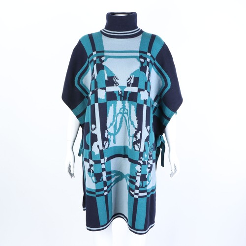 Hermes poncho cachemire - en,