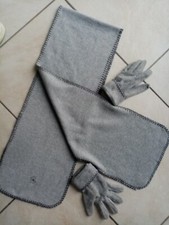 DUO ECHARPE ET GANTS A REVERS ASSORTIS GRIS SOURIS