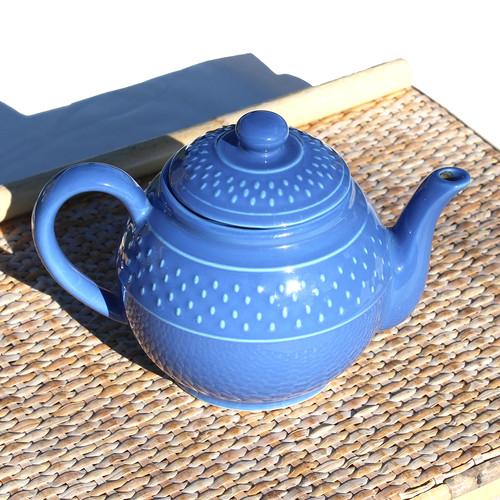 Théière bleue genevieve - théière,