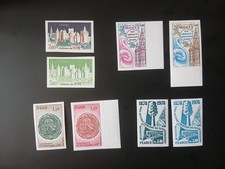 8 timbres France variété non