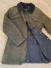 MANTEAU BARBOUR BLOUSON NEWMARKET UK10 FR38 EN COTON HUILE NOIR JACKET COAT WAX 