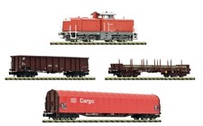 FLEISCHMANN 5560008 Échelle N Set 4 Pièces : Train Marchandises De DB Époque VI