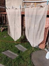 paire de rideaux Voilage Beige Avec Pompon