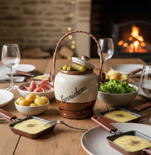 Pot à cornichons gris et