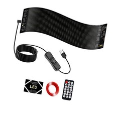 Écran LED Programmable Pour Voiture, Panneau D'affichage LED Flexible Pour