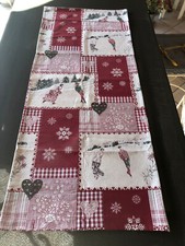 Coupon Tissu De NOEL 100% coton tissu épais (tissage)  124 x 55 cm