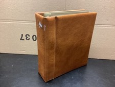 Album Compact En Cuir Brun -