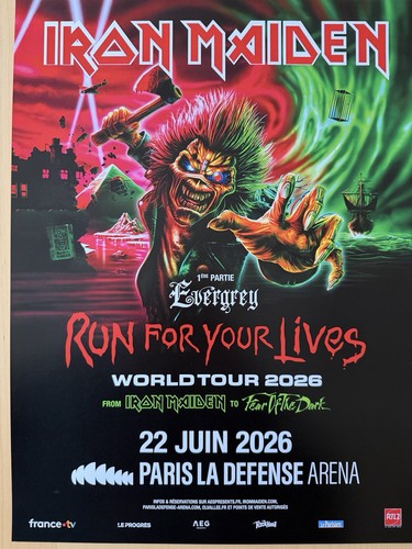 Affiche iron maiden - affiche,