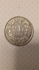 Pièce 2 francs, SUISSE 1968. Helvetia debout. Circulée Excellent état