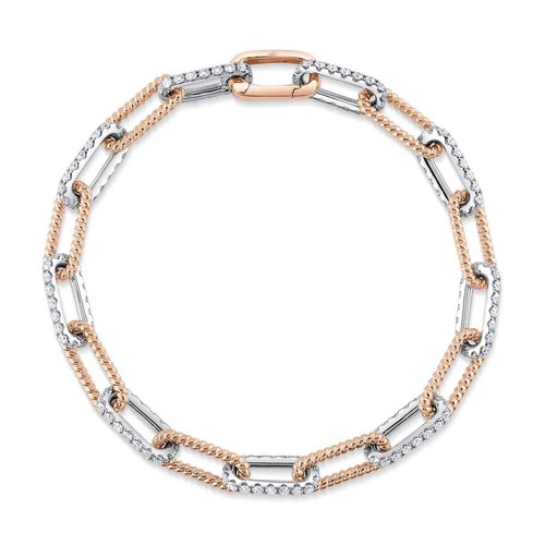 14k rose blanc - or, diamant