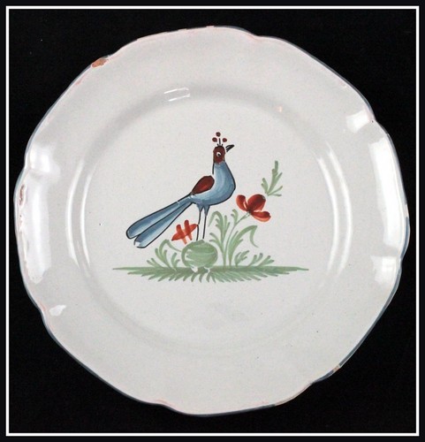 Belle assiette polychrome - assiette, en