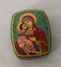 Boîte laque russe icône