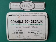 Étiquette Grands Echézeaux