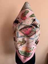 Hermes silk scarf plisse
