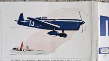 Monoplan De Course Caudron C450 N°13 de 1934. Moteur Renault-bengali - Avion