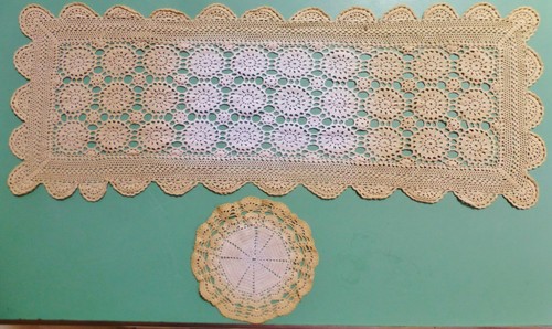 Dentelle ancienne napperons - dentelle,