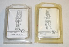 F.M  FONDERIE MINIATURE plomb 1/32  - 1 POILU et 1 TIRAILLEUR ALGERIEN le cimier