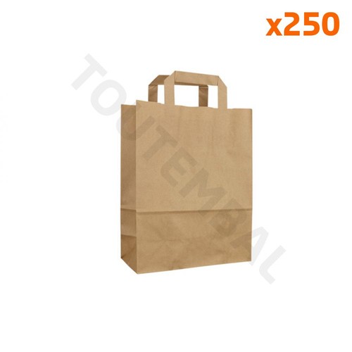 Sac papier kraft poignées - sac,
