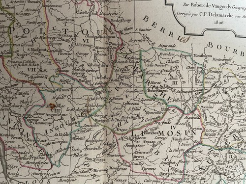 Carte géographique poitou - carte,