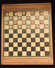 Ancien Jeux De Dames Et Jeux De Marseille En Bois