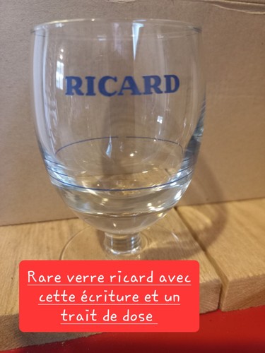 Verre ballon ricard bleu - un, en