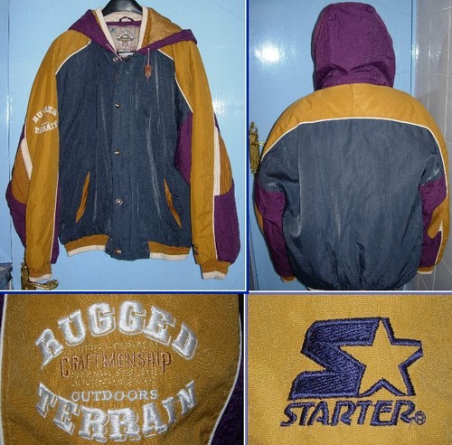 Blouson marron starter rugged - marron,