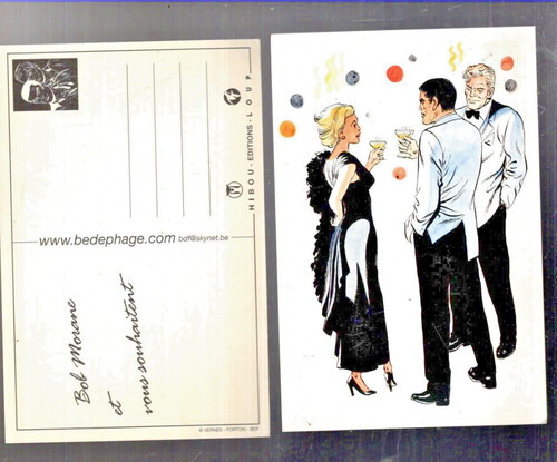 Carte postale bob morane - postale,