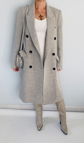 Manteau laine coupe - manteau, en