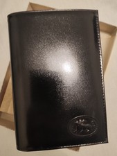 Portefeuille  Porte Carte Bancaire Cuir Noir  Veau Véritable Made In France 