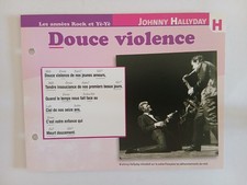 CARTE FICHE - JOHNNY HALLYDAY