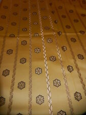 SUPERBE PIÈCE TISSUS EMPIRE TAPISSERIE SIÈGES JAUNE DORE RIDEAU DÉCORATION  