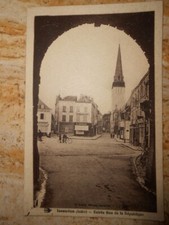 cpa carte postale Issoudun indre rue de la république 