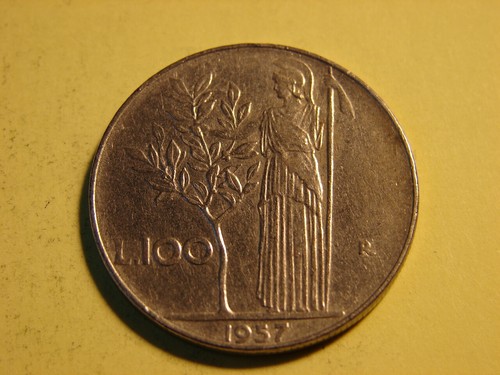 Italie 100 lire 1957 - 100, 1957.r.