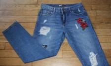 STRADIVARIUS Jeans Femme W 24 - L 30 Taille Fr 34 RELAXED (Réf #Z389)