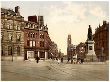 Barrow-in-Furness. Ramsden Square. Lake district.  PZ vintage photochromie, ph