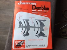 ANCIENNE  BROCHURE    PUBLICITAIRE  CHARRUES  DEMBLON  556 S - 562 S 570S