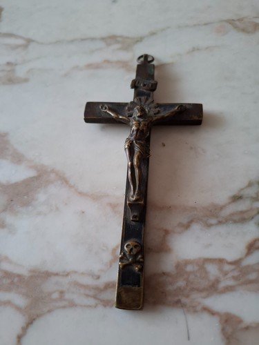 Crucifix bronze - crucifix, christ