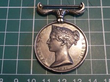 ANGLETERRE - CRIMEE - SUPERBE MEDAILLE (ARGENT) - 1854 - RARE ! 36,20gr !