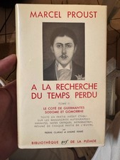  Lot 3 Livres Marcel Proust – À la recherche du temps perdu – Pléiade NRF – Tome