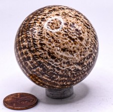 Sphère En Aragonite Marron