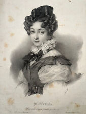 QUINTILIA Portrait LITHOGRAPHIE Grevedon DURIEZ Chaillou Potrelle Frey XIX°