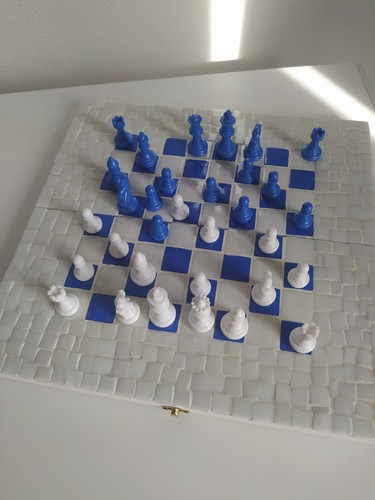Jeu échecs boite mosaïque - d'échecs,