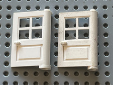 2 x Porte LEGO White door 3861