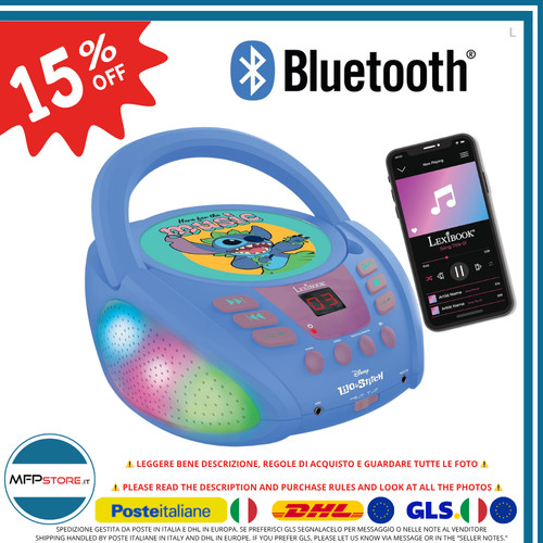 Lecteur lexibook stitch - lecteur, cd